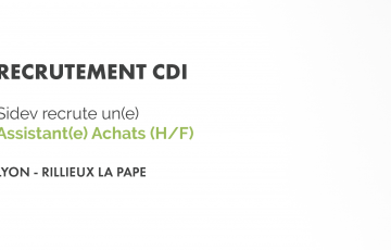 6 ANNONCE EXTERNE CDI Assistant Achats Site SIDEV Photo