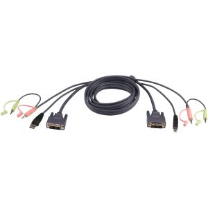 ATEN Câble KVM DVI-D USB Dual Link 1,8m