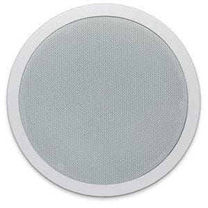 Biamp CMSUB8 Haut parleur encastré de plafond, pour renfort de grave, HP 8'' double bobine, 2 x 80W-8Ω , blanc