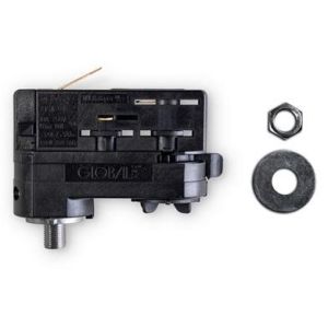 Biamp LRAPRE-BL Lot de 2 adaptateurs premium pour rail lumière, pour KUBO3/5-OVO5-SDQ5P, noir
