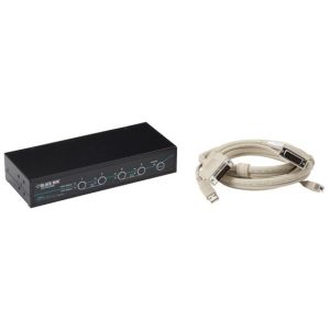 Black Box ServSwitch Commutateur KVM USB DVI (Version USB 2.0 transparente)