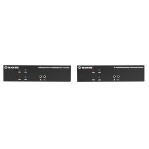 Black Box KVM Extender Over CATx 4K Dual-Head DisplayPort USB 2.0 Émetteur et Récepteur