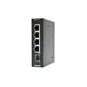 Black Box INDRy II XS PoE Non-géré Gigabit Ethernet (10/100/1000) Connexion Ethernet, supportant l'alimentation via ce port (PoE) Noir