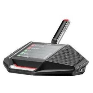 Bosch DICENTIS DCNM-DE Poste de conférence avec écran tactive pour vote et sélection de langue, pour système Dicentis, sans micro