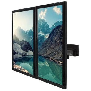 B-Tech BT7374/B - Support de bureau à bras articulé double pour 2 écrans