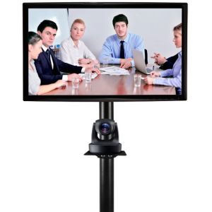 B-Tech BT7863/B Étagère de caméra de visioconférence, Noir,
