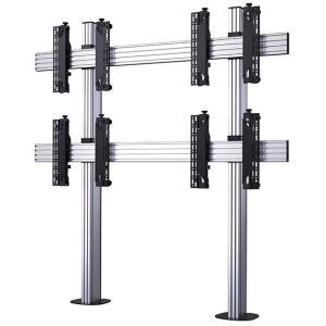 B-Tech SYSTEM X BT8372-2x2/BS 2 x 2 Système de montage universel à boulonner pour murs d'images avec micro-ajustement pour écrans 46-60pouces