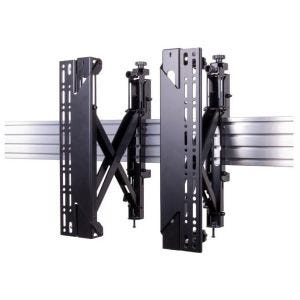 B-Tech BT8390-VESA400MAP/BV2 SYSTEM X DNU Mount Rail Pop Out Arms Black
