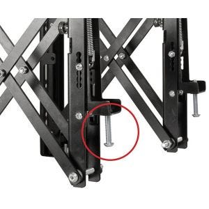 B-Tech SYSTEM X BT8390-VESA400MAP/B V2 Bras d'interface pour écran plat escamotable VESA 400 avec micro-ajustement pour BT8390 (paire)