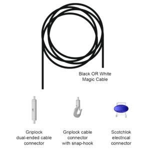 Biamp MC-PK16-12PK Black Pack de 12 kits de suspension 16 ft (4,88m), noir