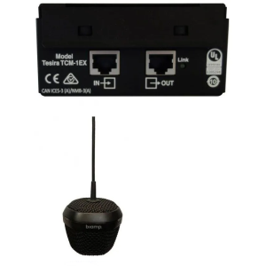Biamp Parlé TCM-1EX Noir - Micro d'extension pour connexion sur TCM-1/TCM-1A/TCM-1EX