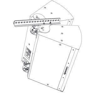 Biamp Community HSB-BFR22B Set d'assemblage pour 2 enceintes (IP-1122/52), noir