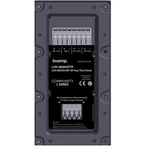 Biamp Community LVH-900ASPTP Plaque de connexion Pass Thru HF/MF pour LVH-900