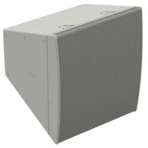 Biamp Community LVH909WR/ASW Enceinte à Pavillon 3 voies, 4x HP12", H90°/V20-40-60°, extérieur, EN54-24, blanc