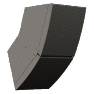 Biamp Community LVH-906WR/APG Paire d'enceintes à pavillon 3 voies LVH, H60°/V20-80-100°, extérieur, EN54-24, gris