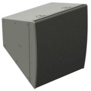 Biamp Community LVH-909WR/ASG Enceinte à Pavillon 3 voies, 4x HP12", H90°/V20-40-60°, extérieur, EN54-24, gris