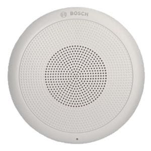 Bosch LC1-WC06E8 Enceinte de plafond 6W en 100V. EN 54-24. Grille en ABS blanche, Adaptée aux environnements humides, chlorés et salés.