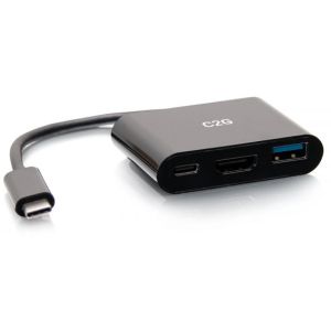C2G USB-C 3-in-1 Mini Dock avec HDMI, USB-A, et USB-C Power Delivery (60W)