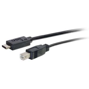 C2G Câble USB 2.0 USB Type C vers USB B 3m (Noir)