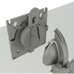 Chief Koncīs Support Bras pour Moniteur Double (Argent)