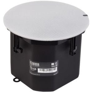 Cloud Electronics CS-C6W Enceinte encastrée HP 6.5’’ + tweeter, 32 Watts en 100V, grille à bord fin, blanc