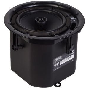 Cloud Electronics CS-C6B Enceinte encastrée HP 8’’ + tweeter, 64 Watts en 100V, grille à bord fin, noir