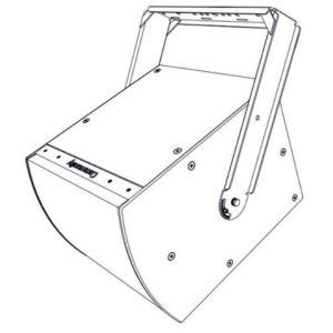 Biamp Community IUB0002WRG lyre d'accroche conventionelle pour IS-115WR/IS-118WR, extérieur, gris
