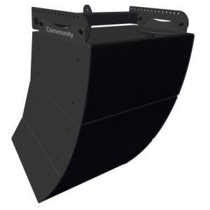 Biamp Community IV6-1122/15B Enceinte pour système line Array H120°/V 15°, LF 1x12’’+ 2x HF 1’’, intérieur, noir
