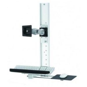 Erard 717410 support d'écran plat pour bureau Noir, Argent Mur