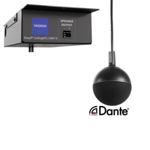 Vaddio EasyIP CeilingMIC/AMP D Système de conférence audio (2-en-1 avec réseau Dante)
