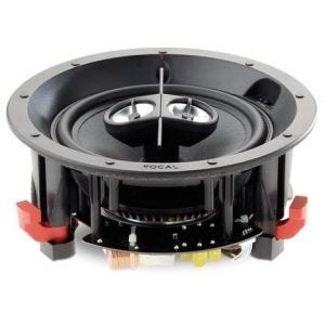 Focal 100 IC6ST-WH Enceinte stéréo, HP 16.5cm + 2 tweeters, grille à bord fin, 8Ω