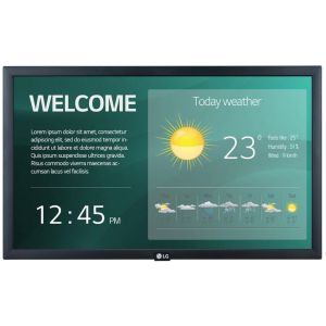 LG 22SM3G-B affichage de messages Écran plat de signalisation numérique 54,6 cm (21.5") IPS Wifi 250 cd/m² Full HD Noir Intégré dans le processeur 16/7