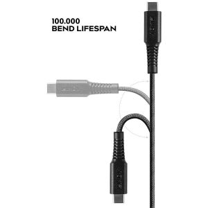 Lindy - Câble renforcé USB type C vers Lightning, charge & synchro, 2m