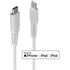 Lindy - Câble USB Type C vers Lightning, Blanc, 1m