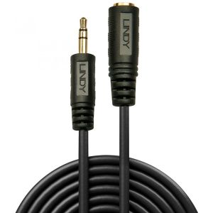 Lindy - Câble audio Premium jack stéréo 3,5mm mâle/femelle, 5m
