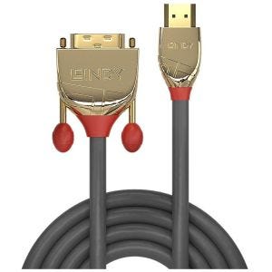 Lindy - Câble HDMI vers DVI, Gold Line, 2m