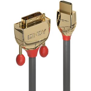 Lindy - Câble HDMI vers DVI, Gold Line, 3m