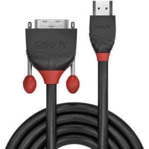 Lindy - Câble HDMI vers DVI-D, Black Line, 0.5m