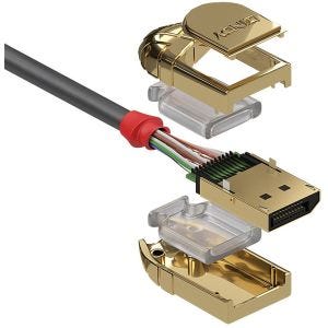 Lindy - Câble DisplayPort 1.4, Gold Line, 0.5m