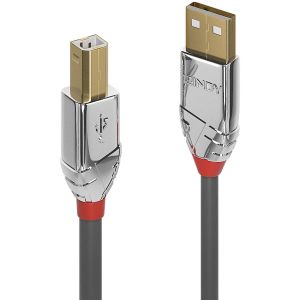 Lindy - Câble USB 2.0 Type A vers B, Cromo Line, 2m