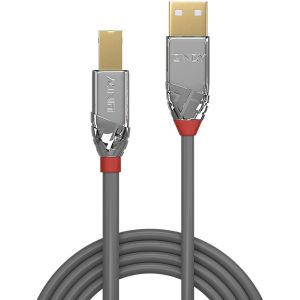 Lindy - Câble USB 2.0 Type A vers B, Cromo Line, 7.5m