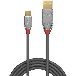 Lindy - Câble USB 2.0 Type A vers Micro-B, Cromo Line, 5m