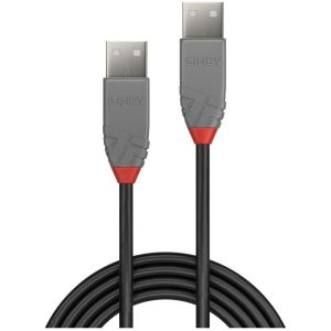 Lindy - Câble USB 2.0 type A/A, Anthra Line, 2m
