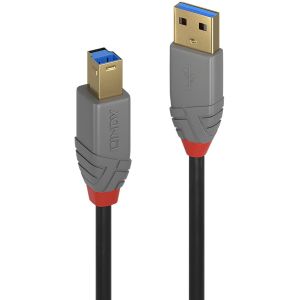 Lindy - Câble USB 3.2 Type A vers B, 5Gbit/s, Anthra Line, 0.5m