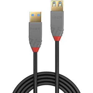 Lindy - Rallonge USB 3.2 type A, 5Gbit/s, Anthra Line, 0.5m