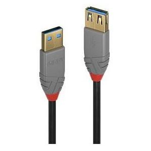 Lindy - Rallonge USB 3.2 type A, 5Gbit/s, Anthra Line, 1m