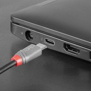 Lindy - Câble USB 2.0 Type C vers Micro-B, Anthra Line, 1m