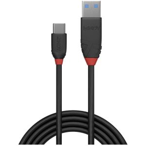 Lindy - Câble USB 3.2 Type A vers C, 10Gbit/s,  Black Line, 1.5m