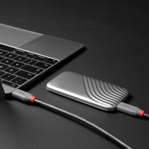 Lindy - Câble USB4 240W Type C vers C, 40Gbit/s, Anthra Line, 0.8m