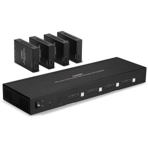 Lindy - Extender Cat.6 Matrice 4x4 HDMI 4K60 & IR, 70m